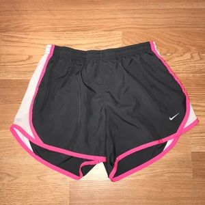 Woman’s Grey and Pink Nike Running Shorts